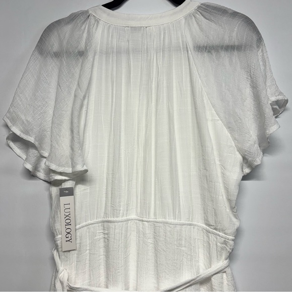 ✨Luxology White Midi Dress Size L - Picture 6 of 11